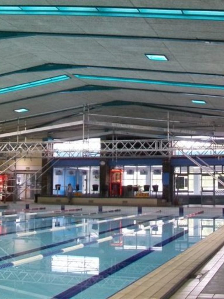 Rolling Bridge over Pool